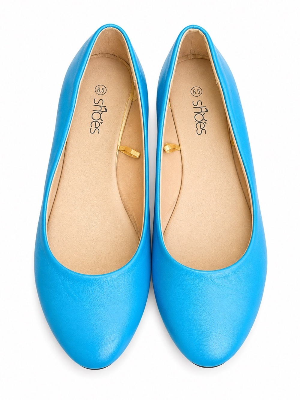 Bright Blue Ballet Flats size 6.5 - Picture 1 of 7